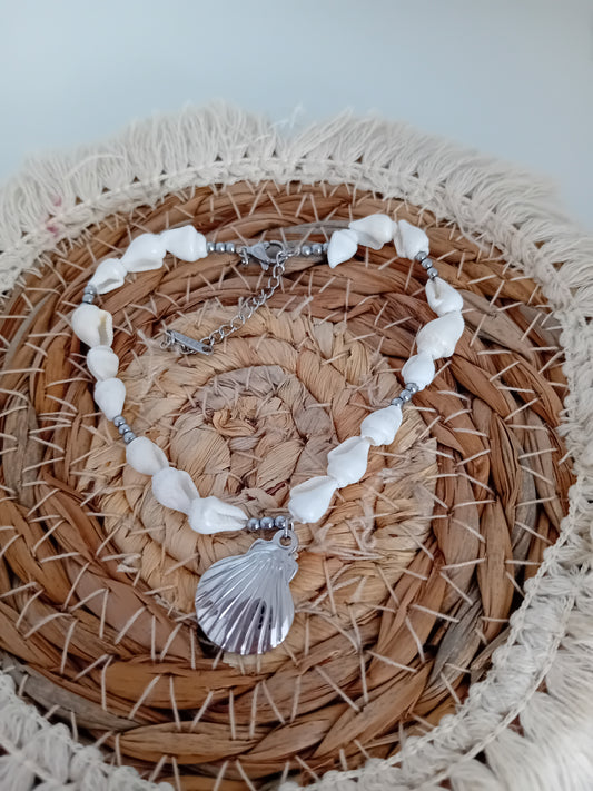 Chaîne cheville coquillage